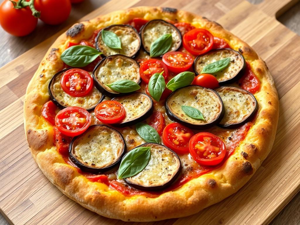 Пицца с баклажанами и томатами: летний вкус, который хочется повторять