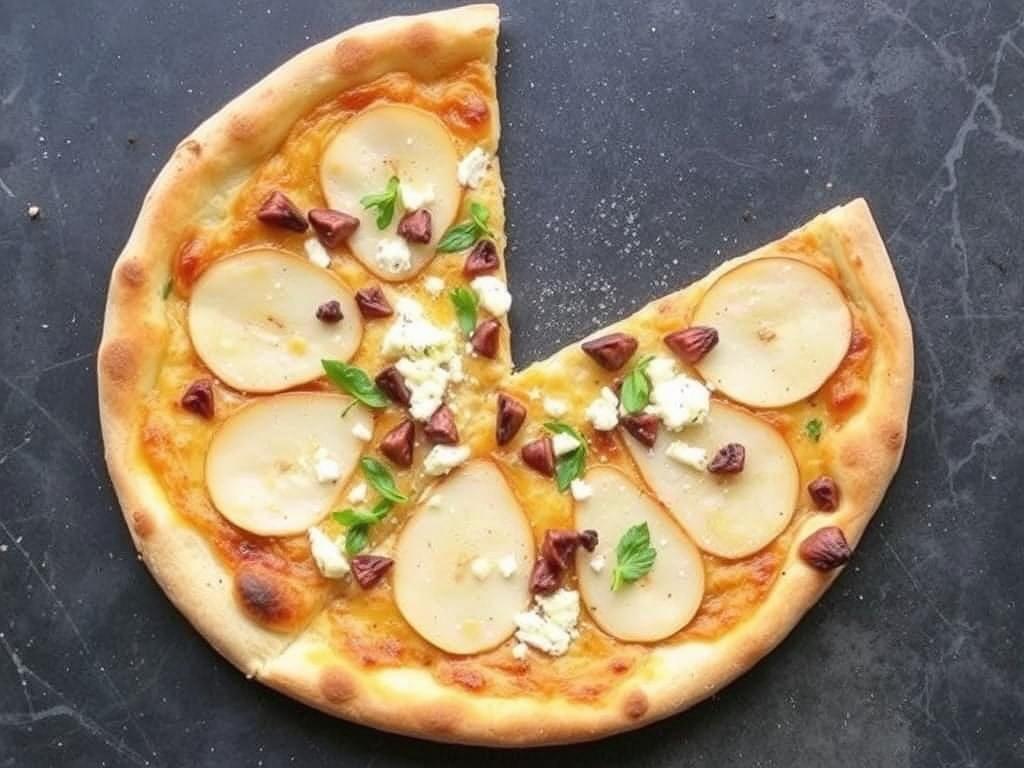 Пицца с грушей и горгонзолой: контрастные ноты для гурманов