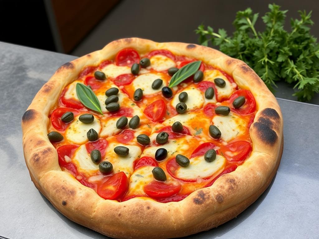 Пицца с анчоусами и каперсами: яркий шторм вкусов в тонкой корке