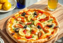 Пицца с морепродуктами и лимонно-чесночным соусом: морской шик дома Пицца с морепродуктами и лимонно-чесночным соусом: морской шик дома