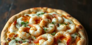 Пицца с креветками и чесноком: морской аромат и пикантность