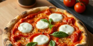 Пицца с моцареллой и томатным соусом: простота Италии в каждом кусочке