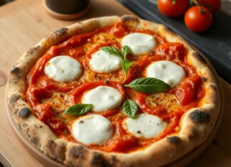 Пицца с моцареллой и томатным соусом: простота Италии в каждом кусочке