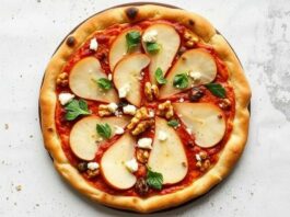 Пицца с грушей, горгонзолой и грецкими орехами: изысканное сочетание