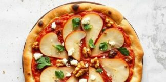 Пицца с грушей, горгонзолой и грецкими орехами: изысканное сочетание