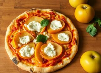Пицца с айвой и горгонзолой: сладковато-солёная фантазия на тесте