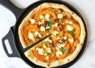 Пицца с тыквой и горгонзолой: осенний вариант, который согревает вечер