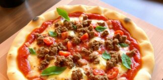 Пицца с говяжьим фаршем и томатным соусом: сытный ужин, который дарит уют дому