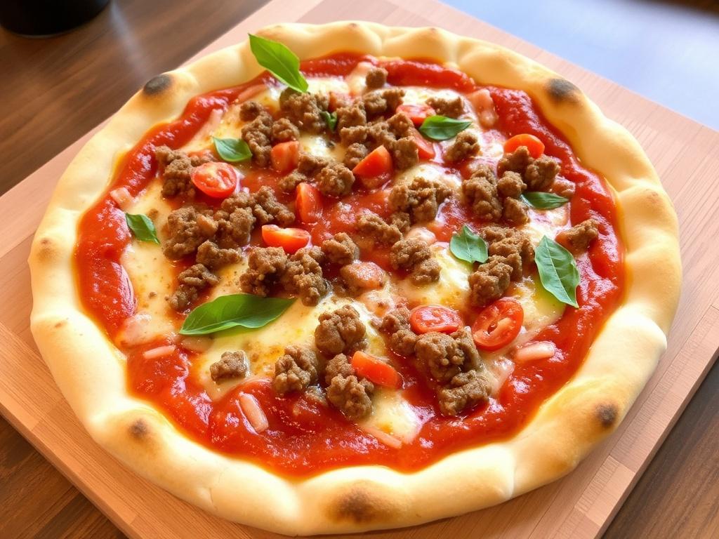 Пицца с говяжьим фаршем и томатным соусом: сытный ужин, который дарит уют дому