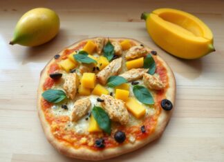 Пицца с манго и курицей: экзотический микс, который удивит гостей и порадует домочадцев