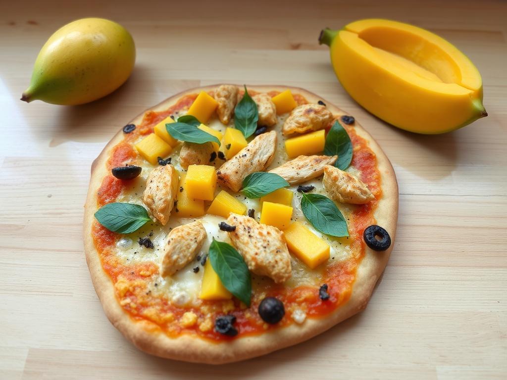 Пицца с манго и курицей: экзотический микс, который удивит гостей и порадует домочадцев