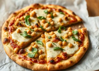 Пицца с нутом и тхиной: вегетарианский рецепт, который удивит гостей