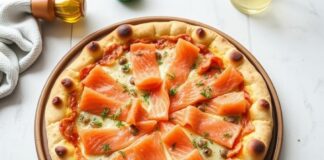Пицца с лососем и лимонной цедрой: скандинавский шик на вашей кухне