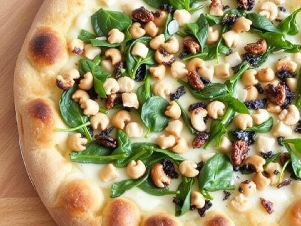 Пицца с кедровыми орешками и шпинатом: свежесть лета в каждой корочке