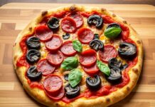 Пицца с салями и грибами портобелло: насыщенный вкус для сытного обеда Пицца с салями и грибами портобелло: насыщенный вкус для сытного обеда