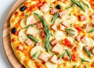 Пицца с индейкой и розмарином: ароматный рецепт