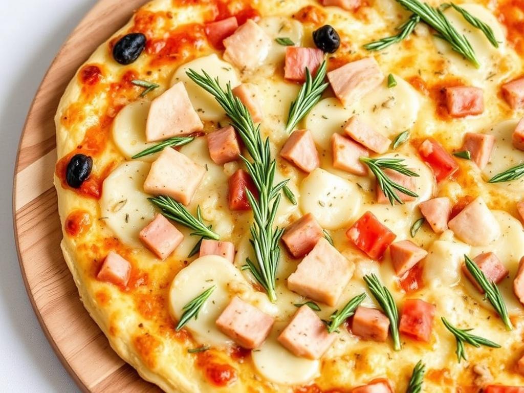 Пицца с индейкой и розмарином: ароматный рецепт