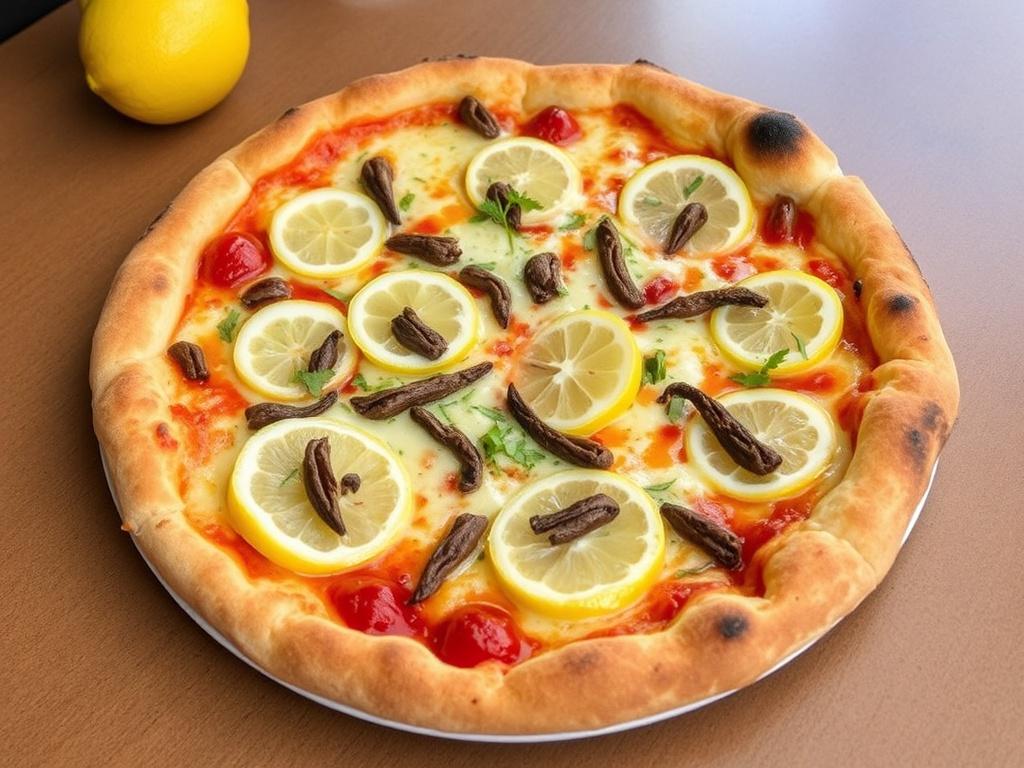Пицца с анчоусами и лимоном: простота Неаполя