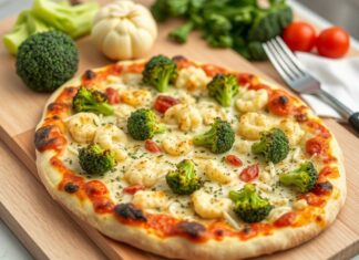 Пицца с брокколи и цветной капустой: овощной вариант, который удивит вкусом