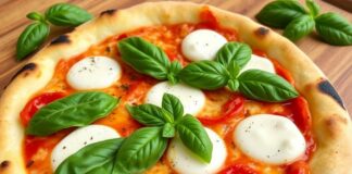 Пицца с моцареллой и базиликом: простота Италии