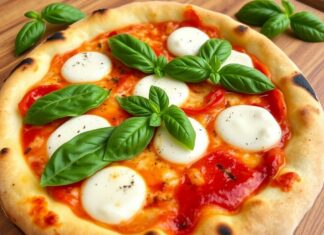 Пицца с моцареллой и базиликом: простота Италии