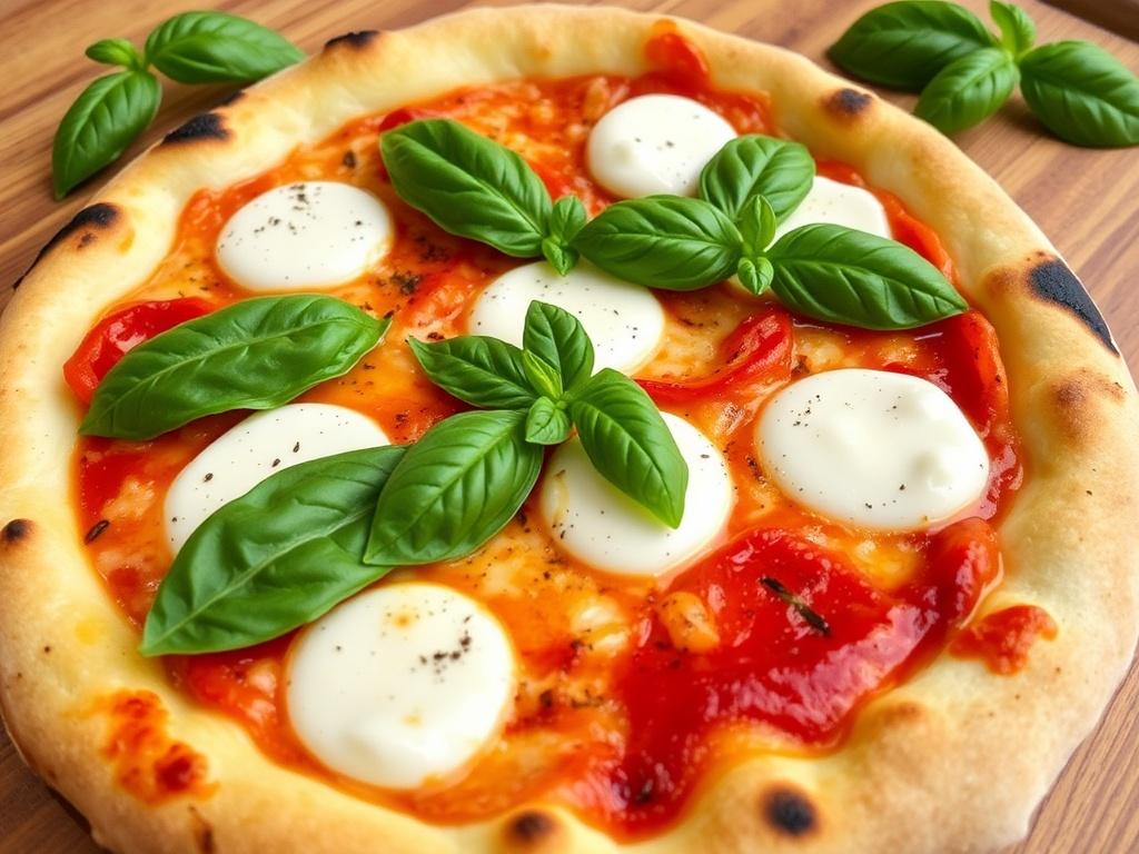 Пицца с моцареллой и базиликом: простота Италии