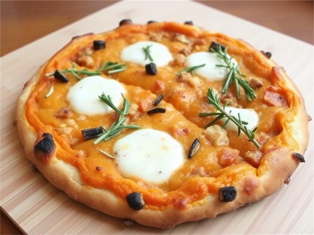 Осенний круг теста: пицца с тыквой и розмарином — настроение золотой поры