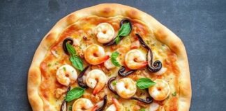 Пицца с морепродуктами: рецепт с креветками и кальмарами