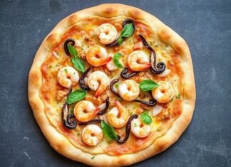 Пицца с морепродуктами: рецепт с креветками и кальмарами