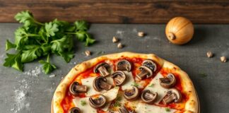 Пицца с шампиньонами и пармезаном: классический итальянский вкус