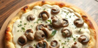 Пицца с шампиньонами и сливочным соусом: нежность вкуса