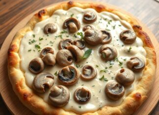 Пицца с шампиньонами и сливочным соусом: нежность вкуса