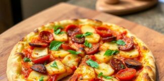 Пицца с чоризо и картофелем: сытный испанский ужин в кругу семьи