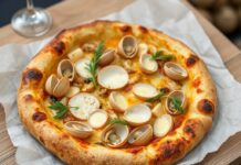 Пицца с рапанами и чесноком: морской шик Пицца с рапанами и чесноком: морской шик