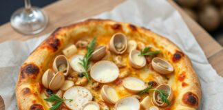 Пицца с рапанами и чесноком: морской шик