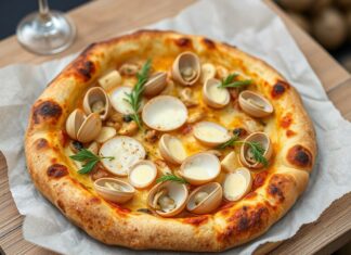 Пицца с рапанами и чесноком: морской шик