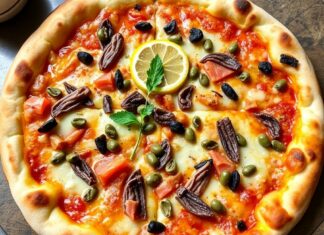Пицца с анчоусами, каперсами и лимоном: классический неаполитанский вкус