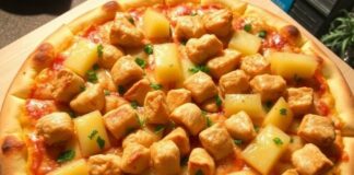 Пицца с курицей и ананасами: гавайский вариант для настроения