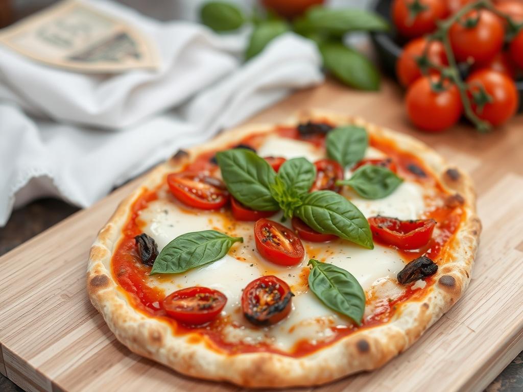 Пицца с вялеными томатами и базиликом: простота Италии в домашней печи