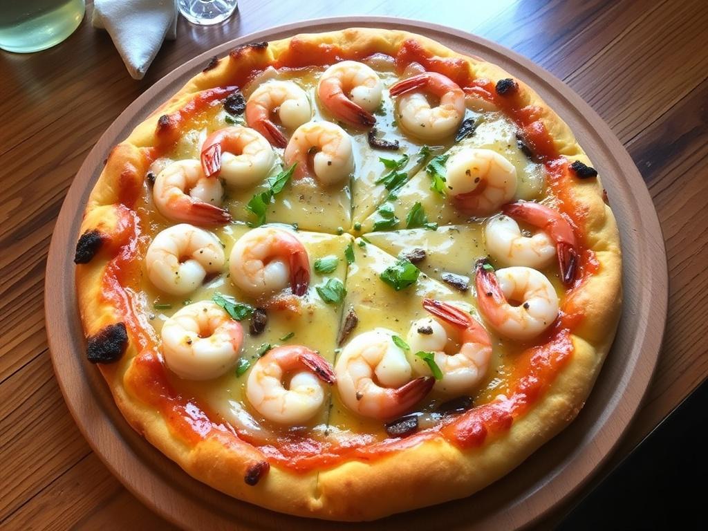 Пицца с креветками в чесночном масле: изысканный выбор