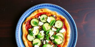 Пицца с цукини, фетой и мятой: лёгкий летний ужин