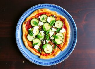 Пицца с цукини, фетой и мятой: лёгкий летний ужин