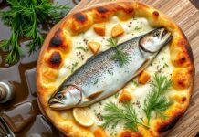 Пицца с форелью и укропом: свежесть реки Пицца с форелью и укропом: свежесть реки