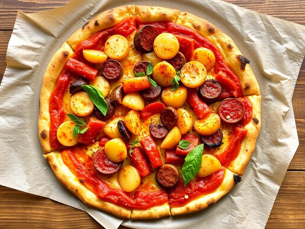 Пицца с чоризо, картофелем и паприкой: сытный испанский ужин