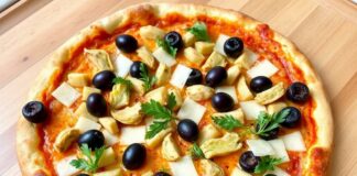 Пицца с артишоками, оливками и пармезаном: средиземноморская классика