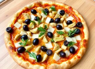 Пицца с артишоками, оливками и пармезаном: средиземноморская классика