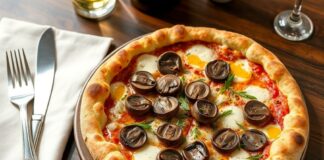 Пицца с грибами портобелло и трюфельным маслом: ресторанный уровень прямо на вашей кухне