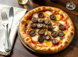 Пицца с грибами портобелло и трюфельным маслом: ресторанный уровень прямо на вашей кухне