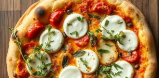 Пицца с моцареллой и орегано: простота и вкус Италии