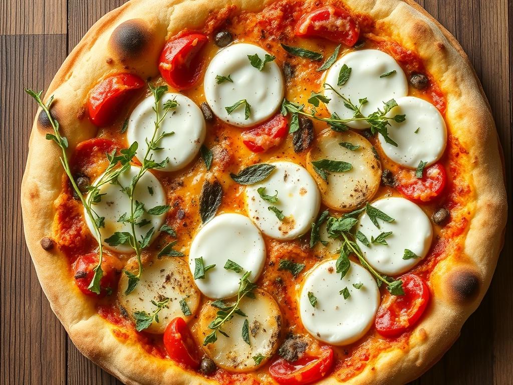 Пицца с моцареллой и орегано: простота и вкус Италии
